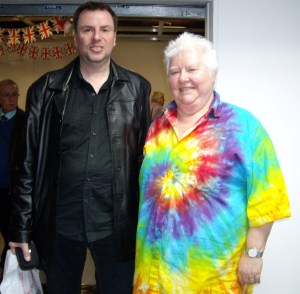 Antony N Britt with Val McDermid. Walsall 2012