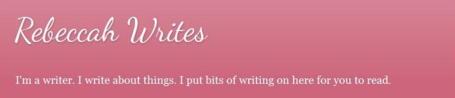 Rebeccah Giltrow Blog Site