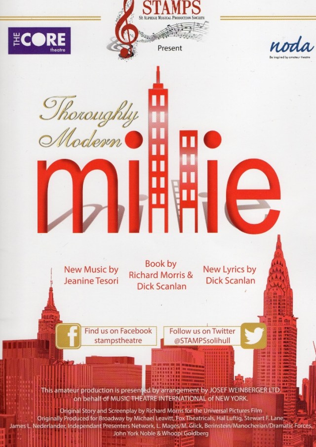 Thoroughly Modern Millie – The Core Theatre, Solihull – 5 November 2016