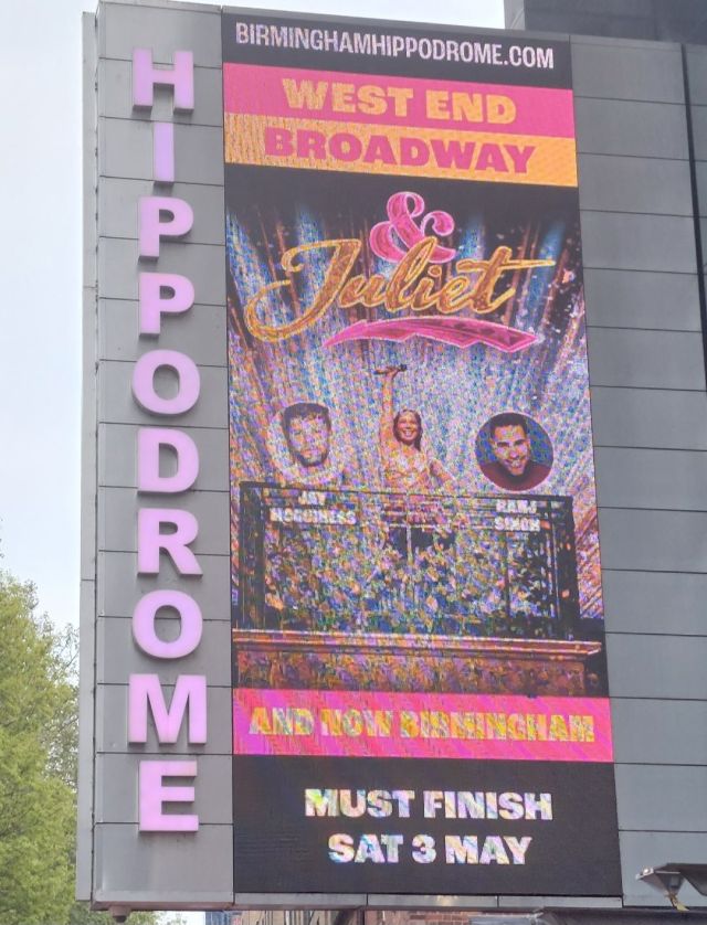 & Juliet — Birmingham Hippodrome — 26 April 2025