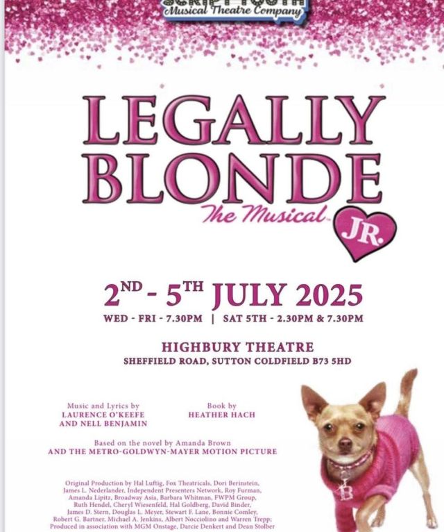 Legally Blonde — The Highury Theatre, Sutton Coldfield — 3 July 2025
