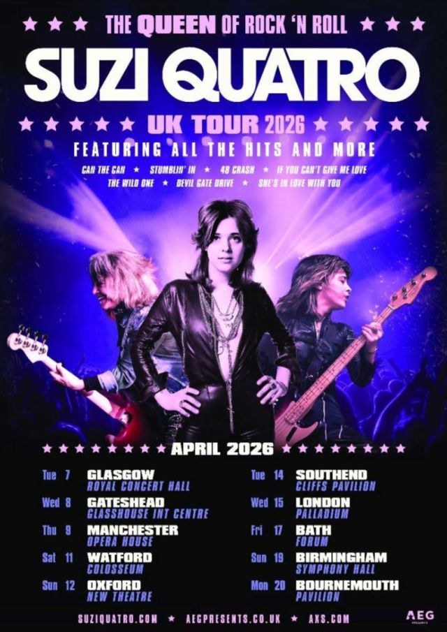 Suzi Quatro — Symphony Hall, Birmingham — 19 April 2026