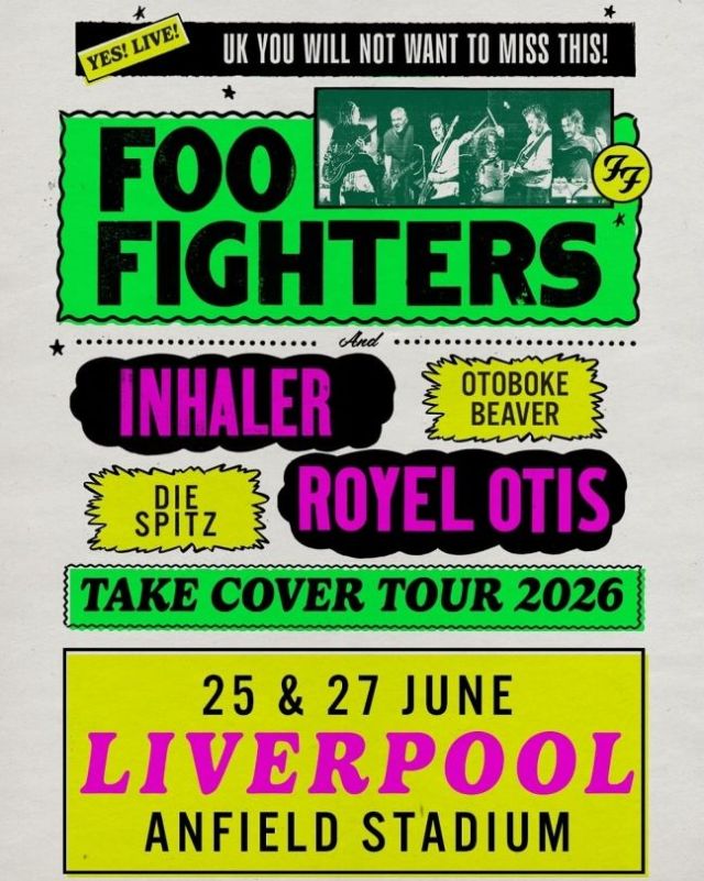 Foo Fighters — Anfield Stadium, Liverpool — 25 June 2026