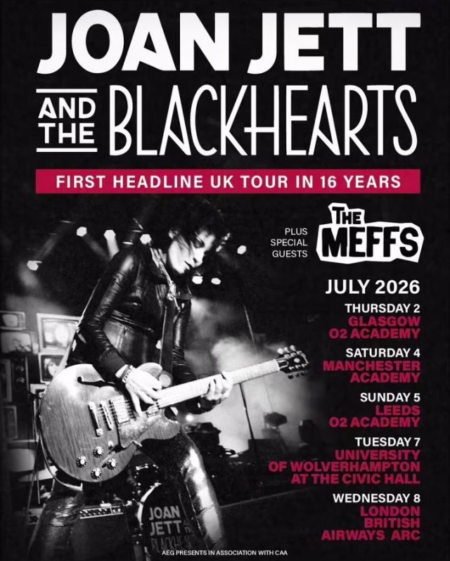Joan Jett and the Blackhearts — The Halls, Wolverhampton — 7 July 2026